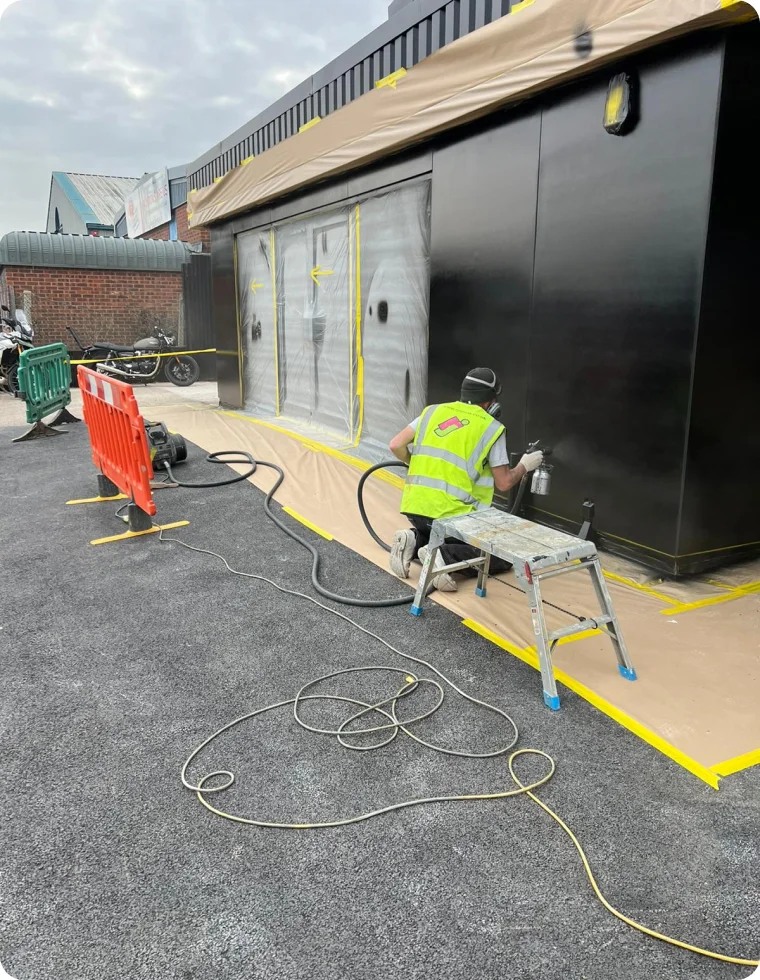 Shop Front Spraying Work (4)